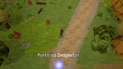 Ipês balançando ao vento e sombras de nuvem nos Campos de Pindorama