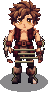 Viajante com a roupa de Fúria do Mapinguari